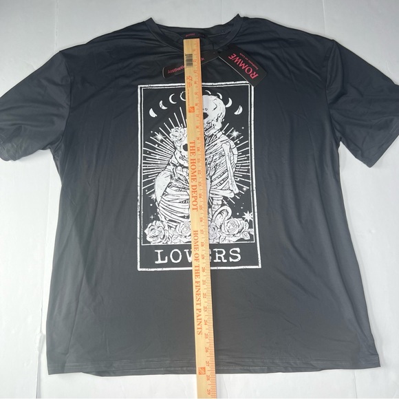 Romwe 100% polyester shirt size medium new with tags - Picture 6 of 6